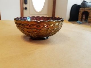 Electric Imperial Carnival Glass Imperial Grape Berry Bowl Amethyst 1 2