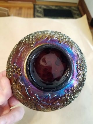 Electric Imperial Carnival Glass Imperial Grape Berry Bowl Amethyst 1 3