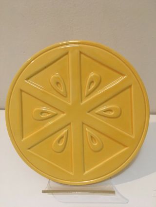 Jonathan Adler Trivet Happy Chic Citrus Lemon Hot Plate Ceramic