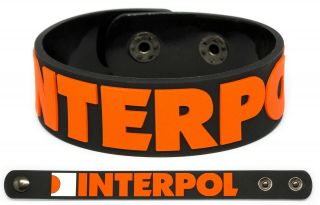 Interpol Wristband Rubber Bracelet