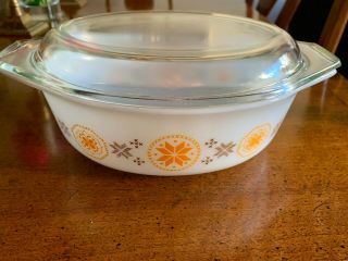 Vintage PYREX Town & Country 1.  5 Quart Casserole with Glass Lid 043 3