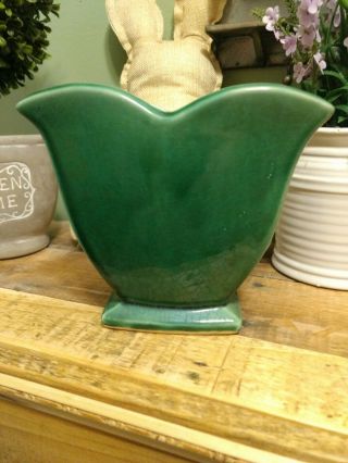 ✨vintage Mid Century Ceramic Green Planter Vase Mccoy