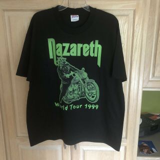 Nazareth 1999 World Tour Tee Shirt Size Xl - Nwot 2 Sided Print