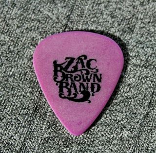 Zac Brown Band // Concert Tour Guitar Pick // Purple/black Clayton Usa