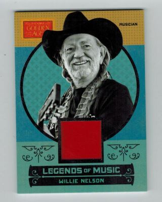 Willie Nelson 2014 14 Panini Golden Age Legends Of Music Authentic Relic 8