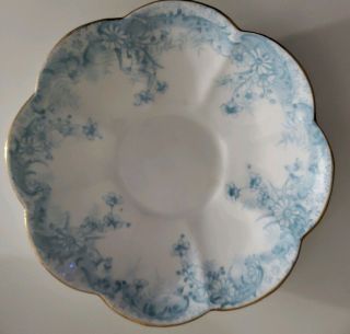 The Foley China England,  18 piece porcelain flow blue Plates Scalloped,  antique 4