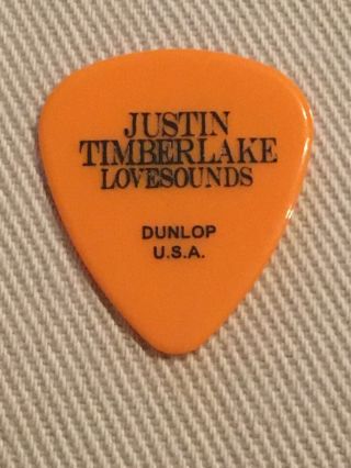 Justin Timberlake Lovesounds Tour Guitar Pick