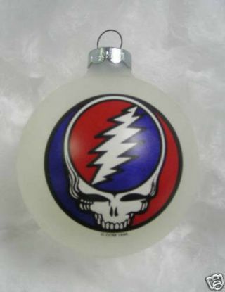 Grateful Dead Steal Your Face Limited Edition Ornament 1996 White