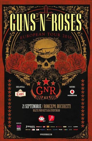 Guns N Roses Concert Poster Print A4 Size