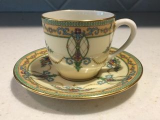 Vintage Lenox Sheraton Demitasse Tea Cup And Saucer