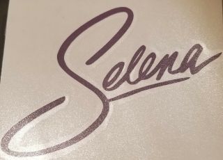 Selena Quintanilla Signature Logo Vinyl Decal Sticker Purple Ready To Ship