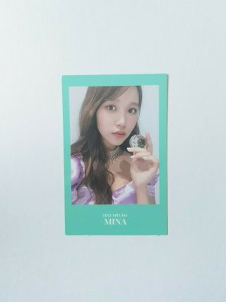 K - Pop Twice Mini Album " Feel Special " Official Mina Photocard