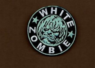 3 Inch White Zombie Rob Zombie Iron On Patch