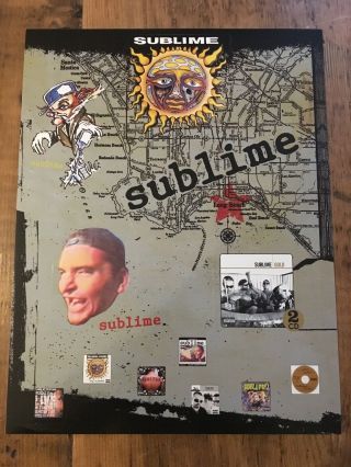 Sublime | Bradley Nowell | Sticker Sheet Promo | 12 Stickers 8.  5”x11”