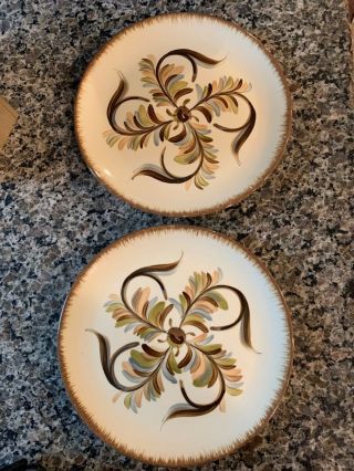 2 Gail Pittman Salad Plates Hand Painted Southern Living At Home