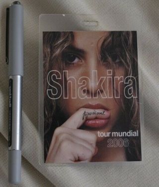 Shakira 2006 Oral Fixation Mundial North American Tour Lanyard Concert Souvenir