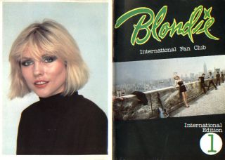 Blondie 1979 Official Fan Club Newsletter 1 International Edition Debbie Harry