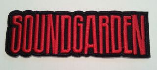 Soundgarden Embroidered Applique Patch 4 3/4 " X 1 1/8 " Iron Sew Ships