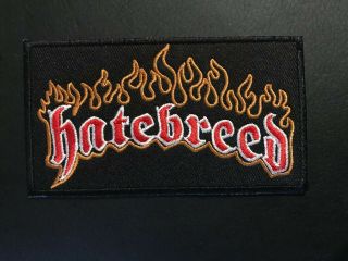 Hatebreed Metalcore Heavy Metal Music Band Iron On Embroidered Patch 2.  25 " X 4 "