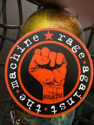 Rage Against The Machine Fist Evil Empire Sticker Decal Promo 4 In