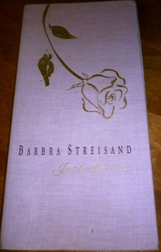 GREAT BARBRA STREIZAND ' JUST FOR THE RECORD ' SET 4CD & BOOK IN PINK BOX 2