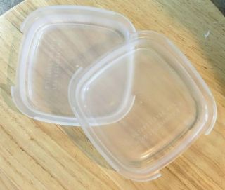 Corning Ware Replacement Plastic Lid Covers For P - 41 Petite Pan Casserole Dish 2