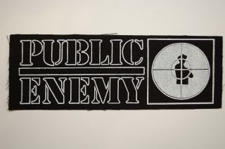 Public Enemy Cloth Patch Sew On 7 " X 2.  5 " Rap Hip Hop Wu Tang (cp269)
