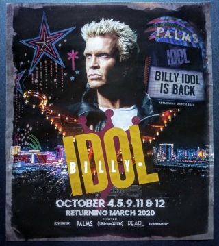 Billy Idol Is Back Palms Las Vegas Promo Ad 2019