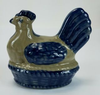 Bbp Beaumont Brothers Pottery Hand Crafted Ceramic Laying Hen Signed