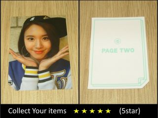 Twice 2nd Mini Album Page Two Cheer Up Blue Chaeyoung B Official Photo Card