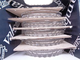 24 Lead Crystal Coasters By Val St.  Lambert Set Of 5 Belgian Glassware Company