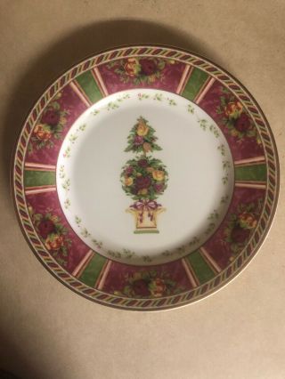 2006 Royal Albert Old Country Roses Seasons Of Colour Holiday Salad Plate Accent