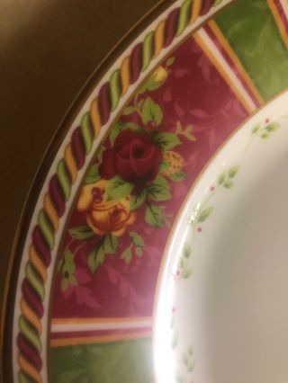 2006 ROYAL ALBERT OLD COUNTRY ROSES SEASONS OF COLOUR HOLIDAY SALAD PLATE Accent 3