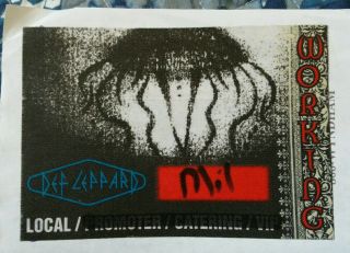 Def Leppard Vintage Backstage Pass,  Local Crew