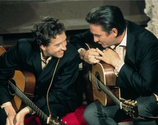 Johnny Cash & Bob Dylan Photo 8 X 10 Gloss Reprint