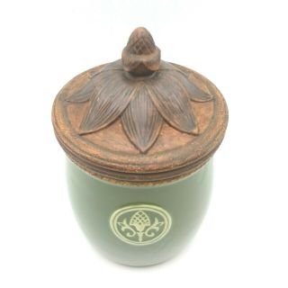 Discontinued FITZ & FLOYD Giardino Harvest Themed SMALL Canister with Lid 2