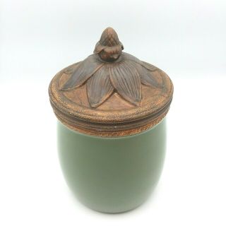 Discontinued FITZ & FLOYD Giardino Harvest Themed SMALL Canister with Lid 3