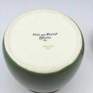 Discontinued FITZ & FLOYD Giardino Harvest Themed SMALL Canister with Lid 5