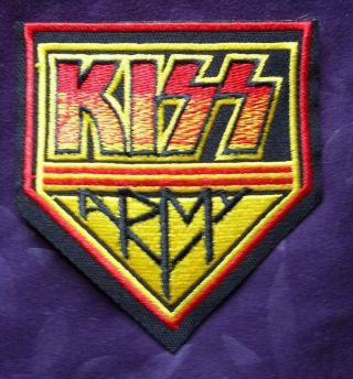 Kiss Army Patch Kiss Band Rock & Roll Gene Simmons Paul Stanley Biker Punk