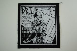 D.  R.  I.  Cloth Patch (cp184) Punk Rock Dri Subhumans Dead Kennedys