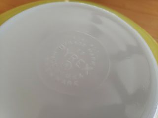 Vintage Pyrex citrus bowl Large 4 Qt Mixing Bowl 404 11 yellow 5