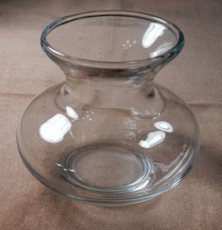 Vntage Anchor Hocking Elegant Clear Glass Bud Vase / Decanter Hourglass 2