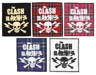The Clash Punk Sew - On Patch Japan Japanese 1977 Skull