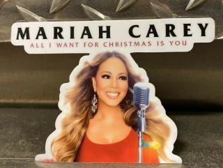 Mariah Carey All I Want For Christmas Sticker Decal 4in Laptop Car Locker