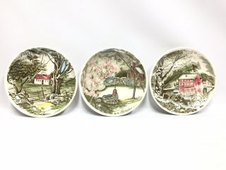 Johnson Brothers Friendly Village Coasters Butter Pats Set Of 3