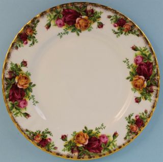 Vintage Signed Royal Albert Old Country Roses Porcelain 8 " Salad Plate A