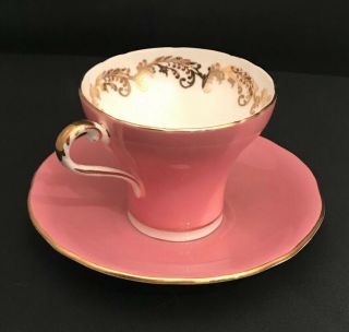 Aynsley,  Pink Tea Cup And Saucer,  Bone China,  England 28