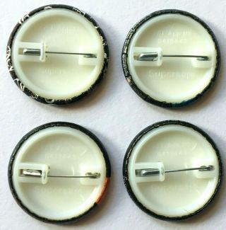 GOOD CHARLOTTE - Set Of 4 Button Pin Badges 37mm Pop Punk Alt.  Rock OG 2007 3