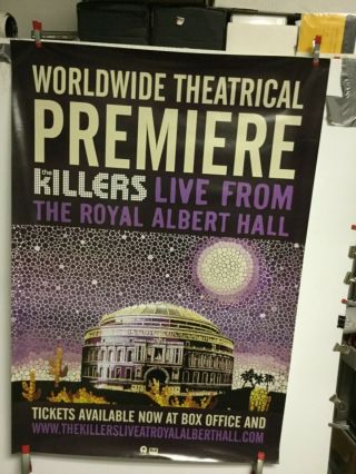 The Killers - Live From Royal Albert Hall.  Promo Poster