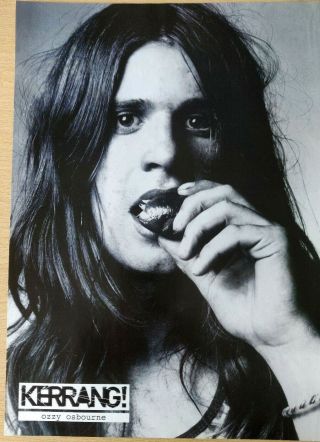 Ozzy Osbourne - Kerrang Poster - Black Sabbath - Classic - Vintage - Rare